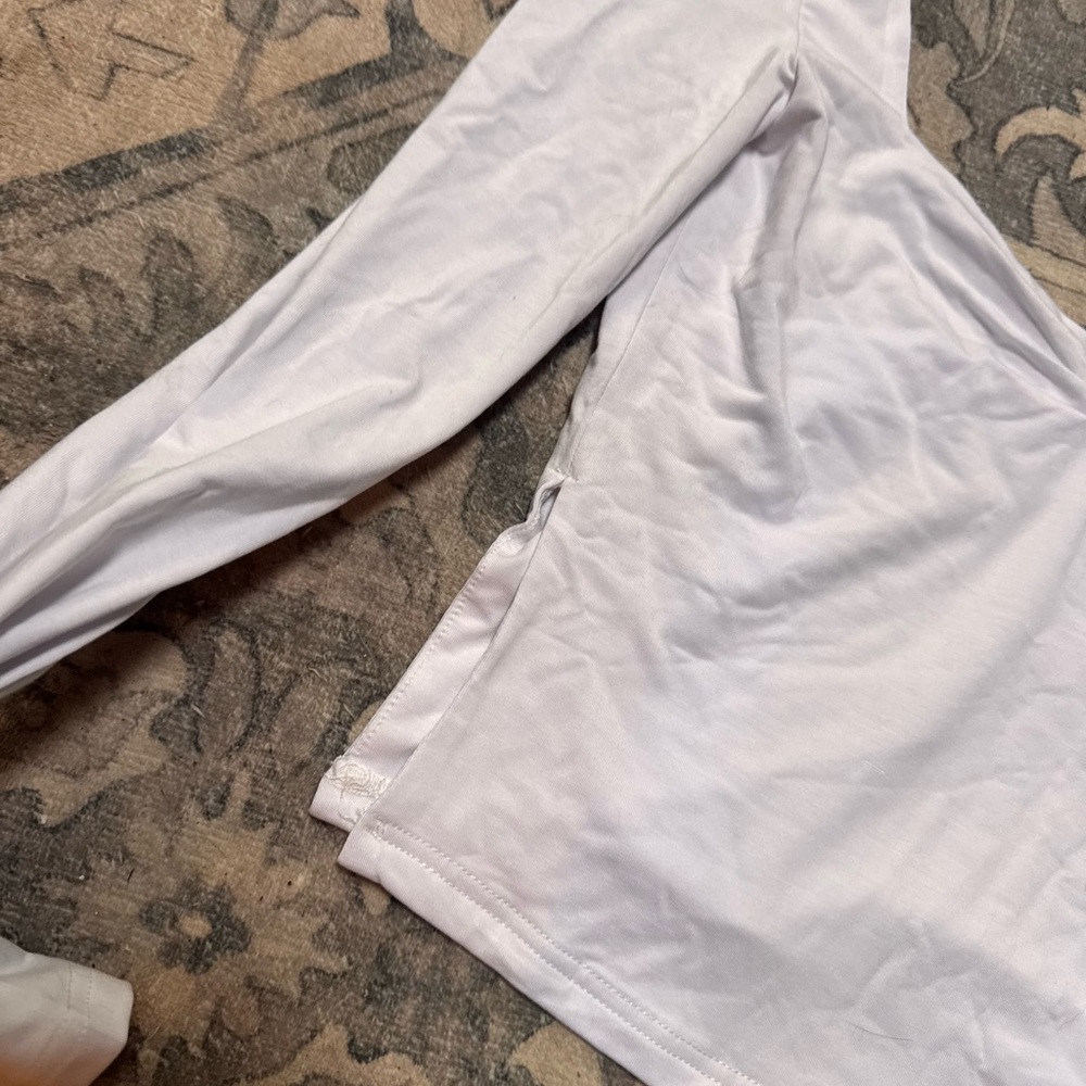 Chic Nation Classic White Long Sleeve Tee cropped - Picture 5 of 5